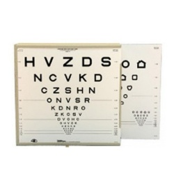 Precision Vision Iluminated Eye-Test Cabinet for LogMAR Charts